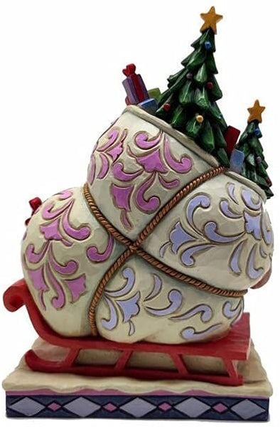 Jim Shore The Grinch and Max Standing by Sleigh Figurine