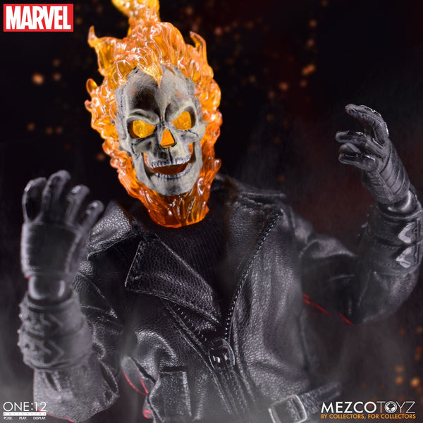 Mezco One:12 Collective Ghost Rider & Hell Cycle Action Figure Set