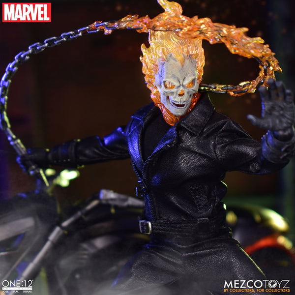 Mezco One:12 Collective Ghost Rider & Hell Cycle Action Figure Set