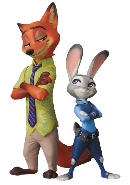 Medicom Toy UDF Disney Series Zootopia Judy Hopps and Nick Wilde Figure, Popular Characters- Have a Blast Toys & Games