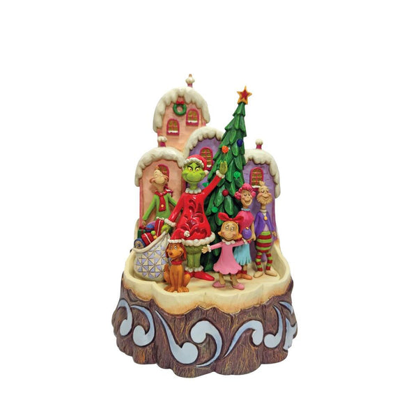 Jim Shore The Grinch Carved by Heart Light-Up Figurine