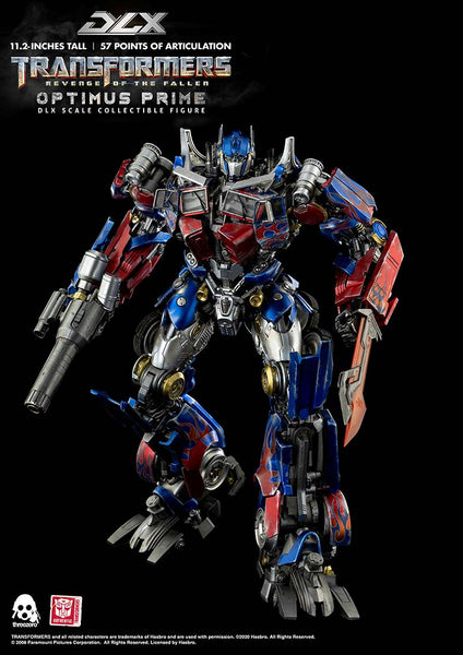 ThreeZero Transformers Revenge of the Fallen Optimus Prime Dlx Diecast Figure