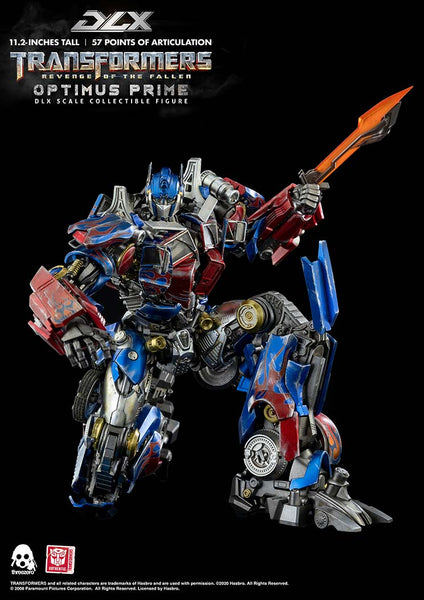 ThreeZero Transformers Revenge of the Fallen Optimus Prime Dlx Diecast Figure