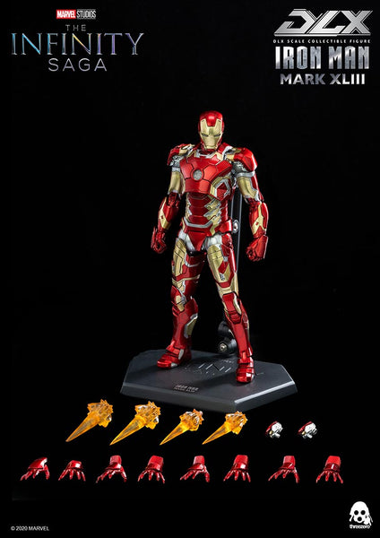 Threezero Marvel Avengers Iron Man Mark XLIII Dlx 1:12 Scale Action Figure
