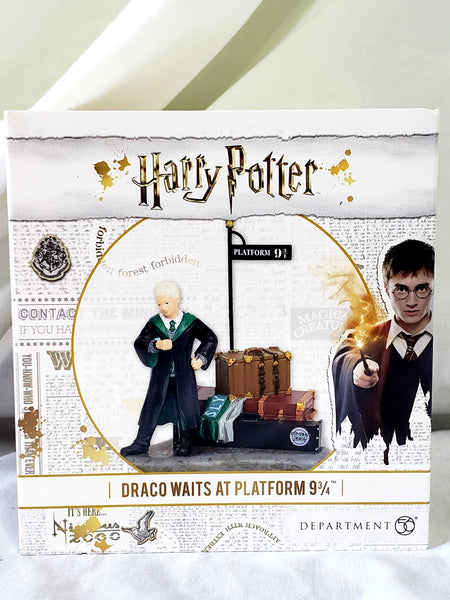 Department 56 Harry Potter Village Draco Waits at Platform 9 3/4 Figurine, Popular Characters- Have a Blast Toys & Games