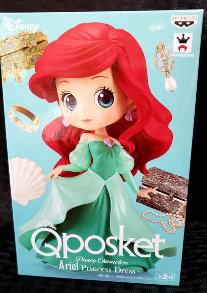 Disney The Little Mermaid Q-Posket Ariel Green Dress Figurine, Girl Power- Have a Blast Toys & Games