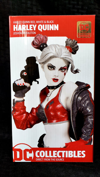 DC Collectibles Harley Quinn Red White & Black Joshua Middleton Statue, DC Comics- Have a Blast Toys & Games