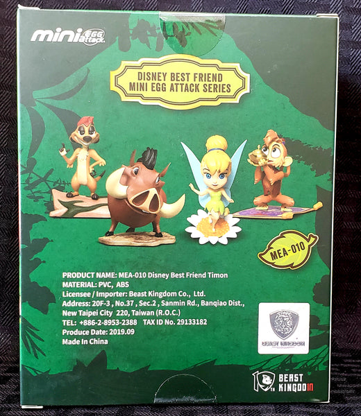 Beast Kingdom Disney's Best Friends Timon Mini Egg Attack Figure, Popular Characters- Have a Blast Toys & Games
