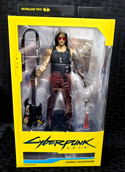 McFarlane Toys Cyberpunk 2077 Johnny Silverhand Action Figure, Popular Characters- Have a Blast Toys & Games
