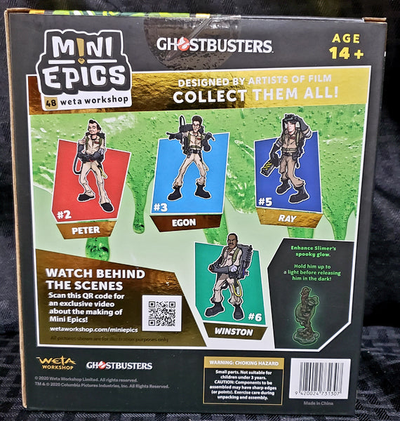 Weta Mini Epics Ghostbusters Slimer Glow in the Dark SDCC Figure Damaged Box
