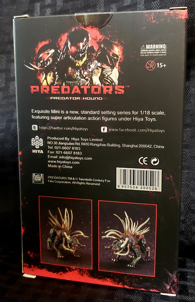 Hiya Toys Predators Predator Hound 1/18 Scale Action Figure Set of 2