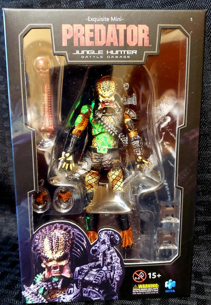 Hiya Toys Predator 1987 Battle Damage Jungle Predator 1/18 Scale Action Figure