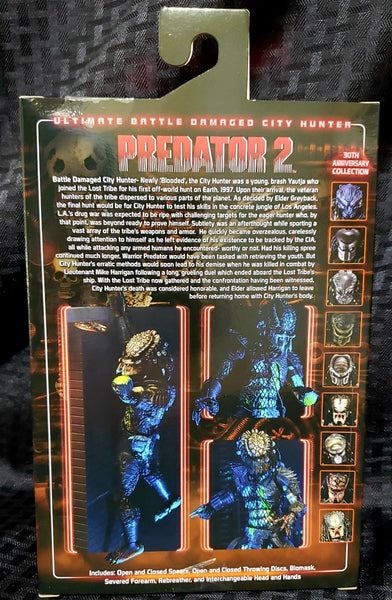 NECA Predator 2 Ultimate Battle-Damaged City Hunter Predator 7" Scale Figure