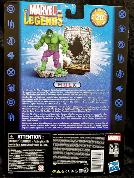 MARVEL - Hulk - Figurine Marvel Legends 20Th Anniversary : :  Figurine Hasbro Marvel