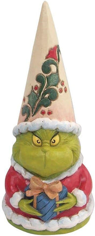 Jim Shore The Grinch Gnome Holding Presents Figurine