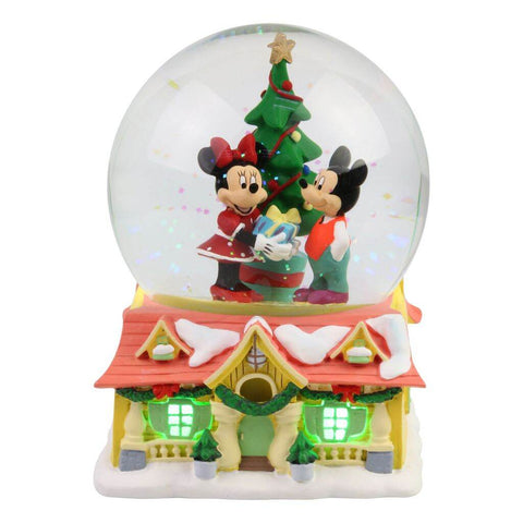 Department 56 Mickey & Minnie Christmas Lit Waterball