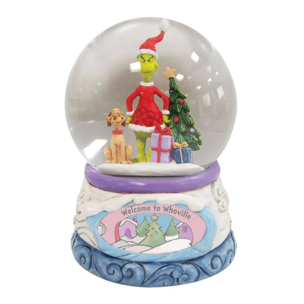 Jim Shore Dr. Suess The Grinch and Max Musical Waterball