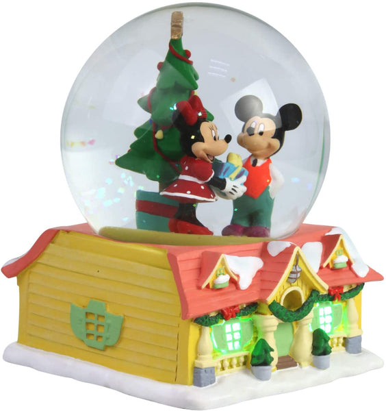 Department 56 Mickey & Minnie Christmas Lit Waterball