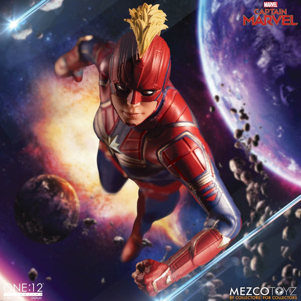 Mezco One:12 Collective Captain Marvel Action Figure, Marvel- Have a Blast Toys & Games
