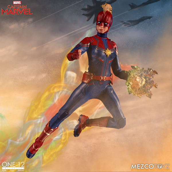 Mezco One:12 Collective Captain Marvel Action Figure, Marvel- Have a Blast Toys & Games