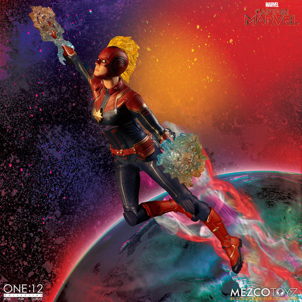 Mezco One:12 Collective Captain Marvel Action Figure, Marvel- Have a Blast Toys & Games