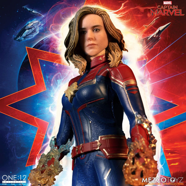 Mezco One:12 Collective Captain Marvel Action Figure, Marvel- Have a Blast Toys & Games