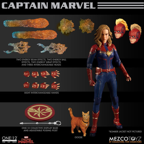 Mezco One:12 Collective Captain Marvel Action Figure, Marvel- Have a Blast Toys & Games