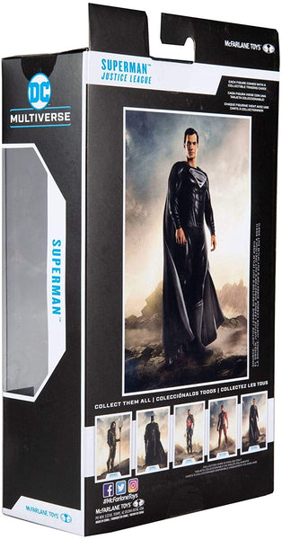 McFarlane DC Multiverse Justice League Superman Black Suit 7-Inch Figure