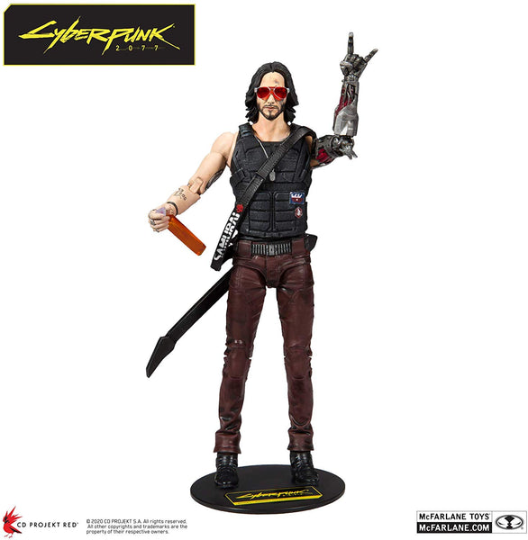 McFarlane Toys Cyberpunk 2077 Johnny Silverhand Action Figure, Popular Characters- Have a Blast Toys & Games