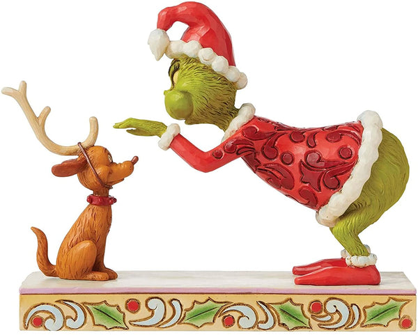 Jim Shore The Grinch Bending Over Petting Max Figurine