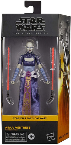 Star Wars The Black Series Asajj Ventress Clone Wars 6-Inch Action Figure