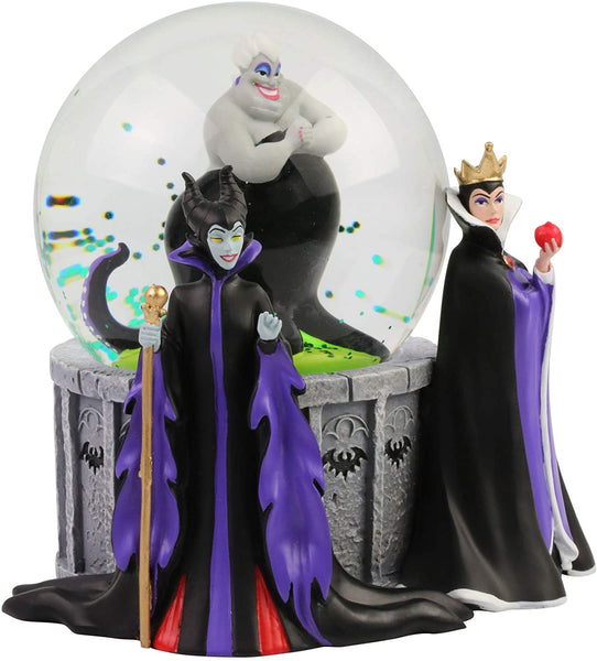 Department 56 Disney Villains Ursula, Maleficent and Evil Queen Lit Waterball