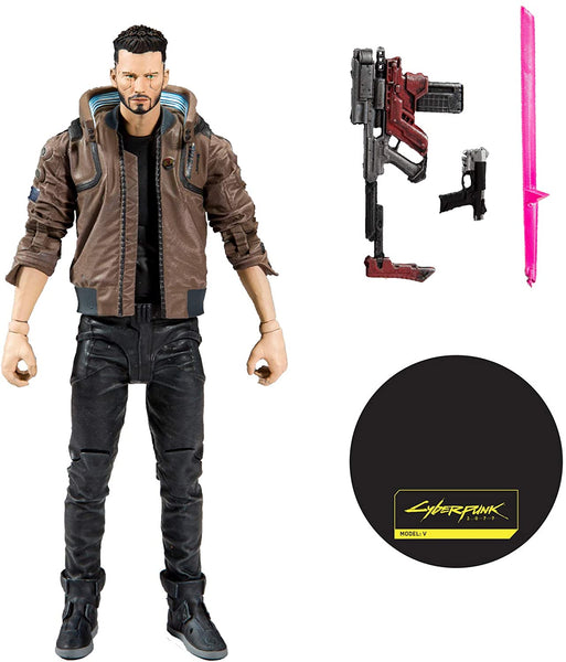McFarlane Toys Cyberpunk 2077 Male V Action Figure, Popular Characters- Have a Blast Toys & Games