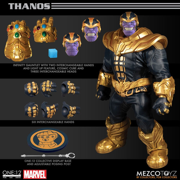 Mezco One:12 Collective Thanos Action Figure, Marvel- Have a Blast Toys & Games