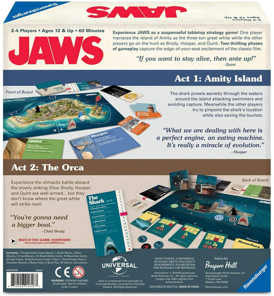 Ravensburger Jaws Universal Studios Strategy Board Game