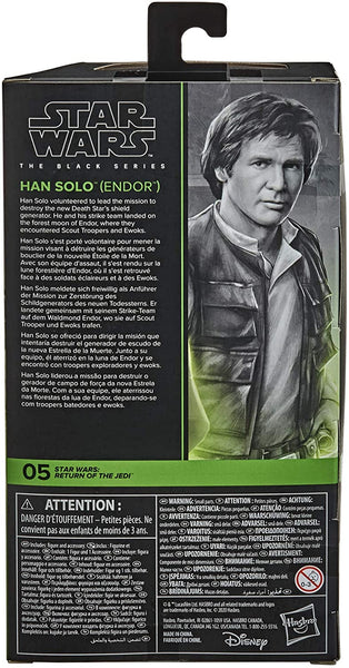Star Wars The Black Series Han Solo Endor 6-Inch Action Figure