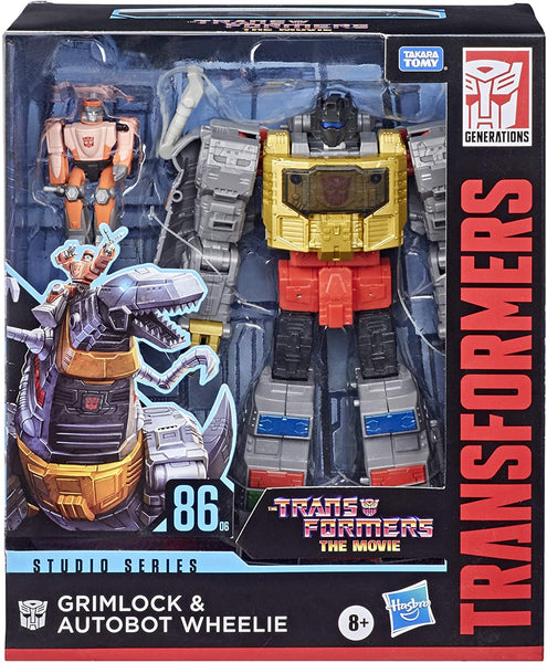 Transformers The Movie Studio Series Grimlock and Autobot Wheelie Leader Class