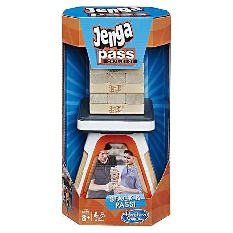 Jenga Pass Challenge Hasbro Game, Have A Blast- Have a Blast Toys & Games