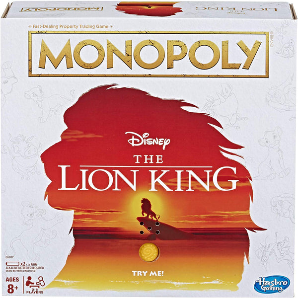 Monopoly Disney The Lion King Edition Board Game, Popular Characters- Have a Blast Toys & Games