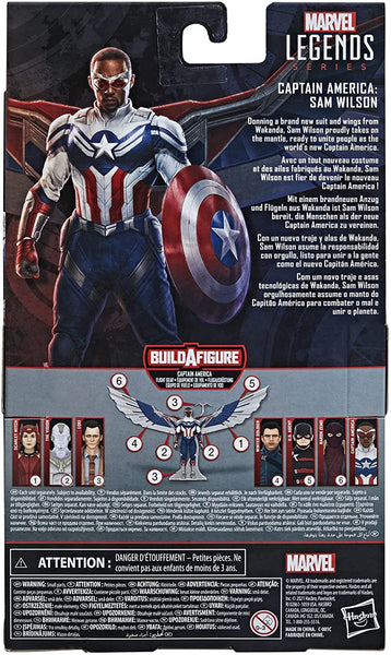 Marvel Legends Disney Plus Captain America Sam Wilson 6-Inch Figure