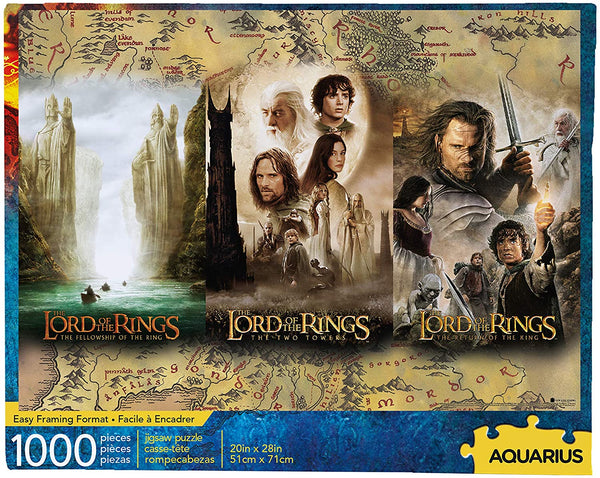 Aquarius The Lord of the Rings Triptych 1000 Piece Puzzle