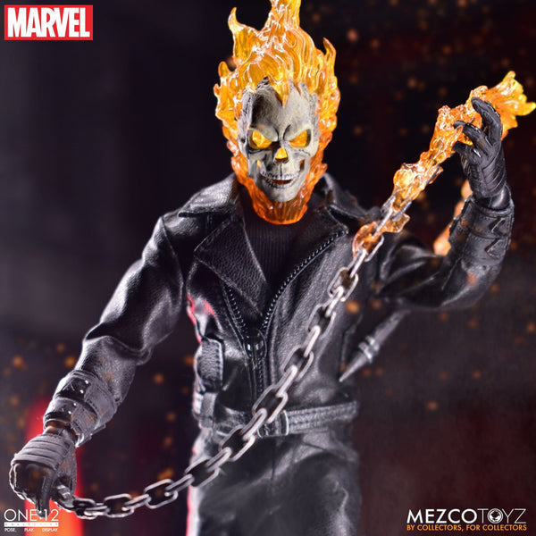 Mezco One:12 Collective Ghost Rider & Hell Cycle Action Figure Set