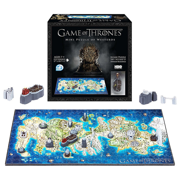 4D Cityscape Game of Thrones: Westeros Mini Puzzle (350+ pieces), Popular Characters- Have a Blast Toys & Games