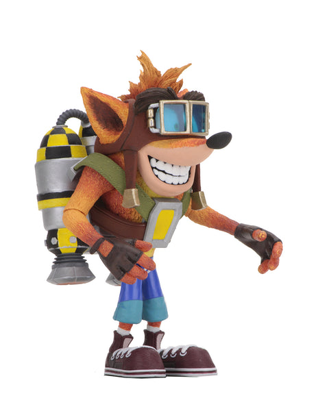 NECA Crash Bandicoot with Jet Pack 7-inch Deluxe Action Figure, Popular Characters- Have a Blast Toys & Games