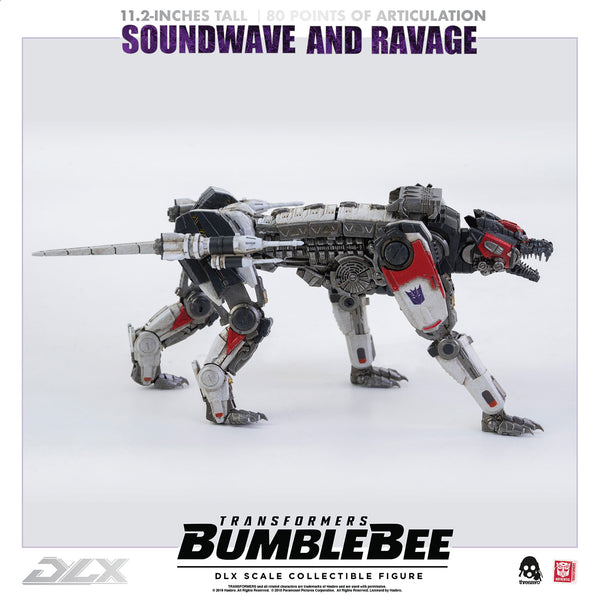 ThreeZero Transformers Bumblebee Soundwave & Ravage Dlx Diecast Figure
