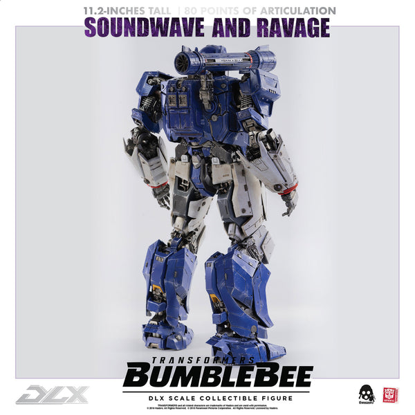 ThreeZero Transformers Bumblebee Soundwave & Ravage Dlx Diecast Figure