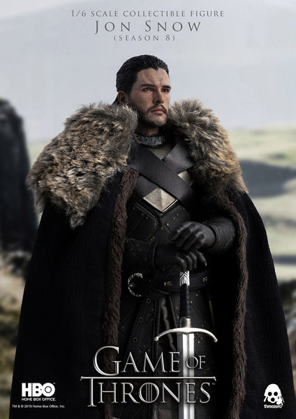 ThreeZero Game of Thrones Jon Snow (Season 8) 1:6 Scale Figure, Popular Characters- Have a Blast Toys & Games