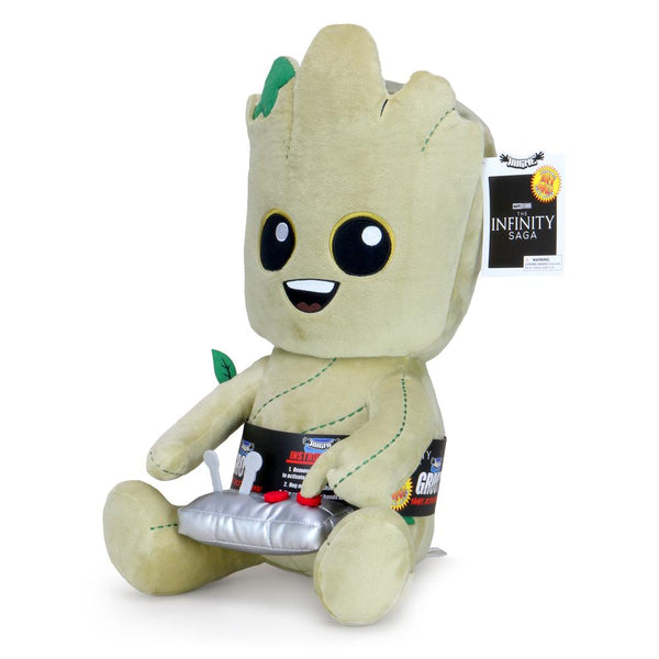 Kidrobot Guardians of the Galaxy Baby Groot w/ Button 16-Inch Hugme Plush