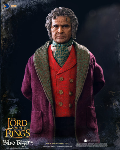 Asmus Lord of the Rings Lotr Bilbo Baggins (Old) 1:6 Scale Figure