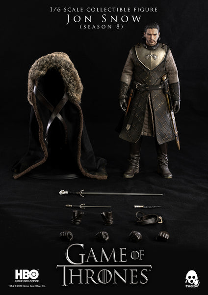 ThreeZero Game of Thrones Jon Snow (Season 8) 1:6 Scale Figure, Popular Characters- Have a Blast Toys & Games